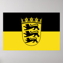 Baden-Württemberg (State, Lesser Arms), Germany Poster