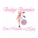 Badge Bunnies Can Handle Hose posters