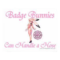 Badge Bunnies Can Handle Hose posters