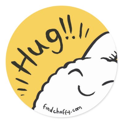 Badge - Chaffy Hug Sticker by FindChaffy