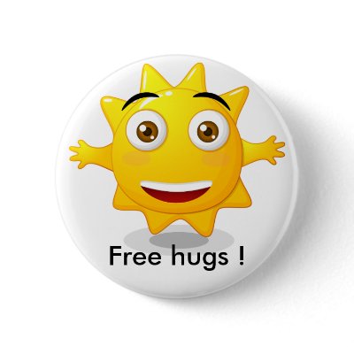 Badge Free hugs ! Buttons by MoodWeather