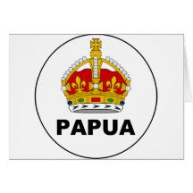 Badge the Territory Papua, Papua New Guinea Card