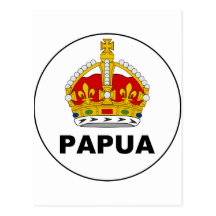 Badge the Territory Papua, Papua New Guinea Post Cards