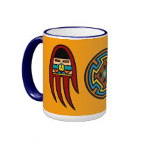 Badger Claw & Motif Mug by ZiaSun Badger Claw & Motif Mug