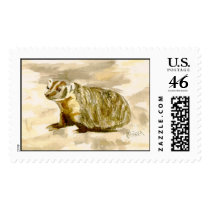 Badger Postage Stamp