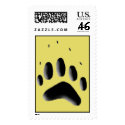 Badger Track Pawprint postage