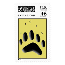 Badger Track Pawprint postage by tracker8459 Badger Track Pawprint postage