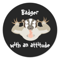 Badgering Badger_Badger with an attitude stickers