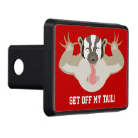 Badgering Badger_Get off my tail! Trailer Hitch Covers