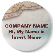 Badges, Buttons, Pins - Sandy Beach