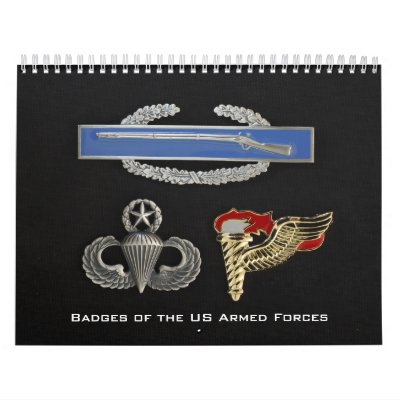 Badges of the US Armed Forces Calendar by jcmeyer