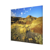 Badlands at Dinosaur Provincial Park in Alberta, Gallery Wrapped Canvas