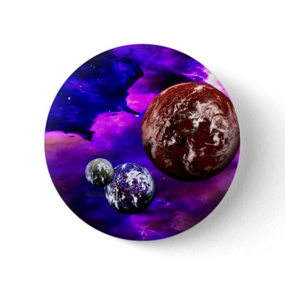 Badlands Pinback Button by Space_Art_With_us