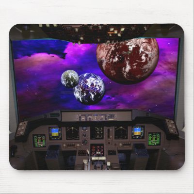 Badlands, Cockpit Mouse Pad by Space_Art_With_us