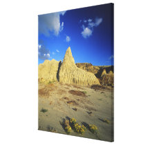 Badlands formations at Dinosaur Provincial Park 7 Gallery Wrapped Canvas