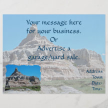 Badlands National Park, South Dakota Flyer Design