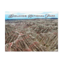 Badlands National Park, South Dakota Post Card