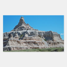 Badlands National Park, South Dakota Rectangular Stickers