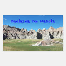 Badlands Rectangle Stickers