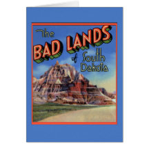 Badlands South Dakota Large Letter Greetings Card