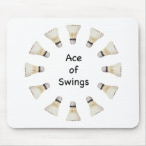 Badminton Ace Mouse Pad