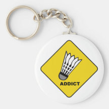 Badminton Addict Key Chain