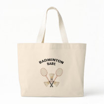 Badminton Babe Tote Bags