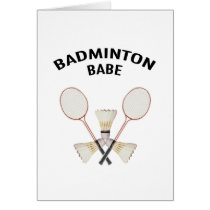 Badminton Babe Card