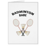 Badminton Babe Card