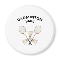 Badminton Babe Fridge Magnets