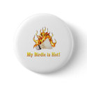 Badminton Birdie is Hot Buttons