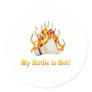 Badminton Birdie is Hot Sticker