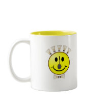 Badminton Bowtie Smiley Coffee Mug