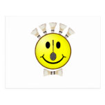 Badminton Bowtie Smiley Postcards