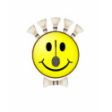 Badminton Bowtie Smiley Tee Shirt