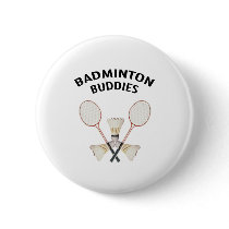 Badminton Buddies Pinback Buttons