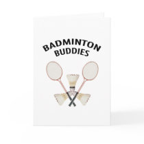 Badminton Buddies Card