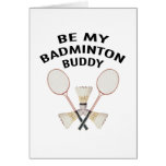Badminton Buddies Greeting Card