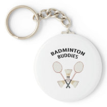 Badminton Buddies Keychain