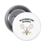 Badminton Buddies Pinback Buttons