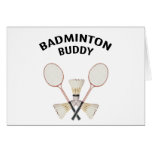 Badminton Buddy Greeting Card