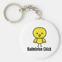 Badminton Chick Keychains