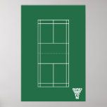 Badminton Court Poster