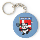 Badminton Denmark Panda Keychains