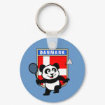 This little badminton-playing panda is too cute! Panda holds a raquet and is ready to hit the shuttle for the Danish team! Great for fans of the Denmark badminton team or Danish badminton players!