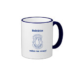Badminton Drives Me Crazy Coffee Mugs