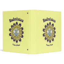 Badminton Flower of Power 3 Ring Binders