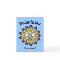 Badminton Flower of Power Card