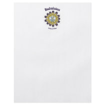 Badminton Flower of Power Personalized Flyer