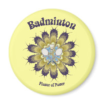 Badminton Flower of Power Magnets